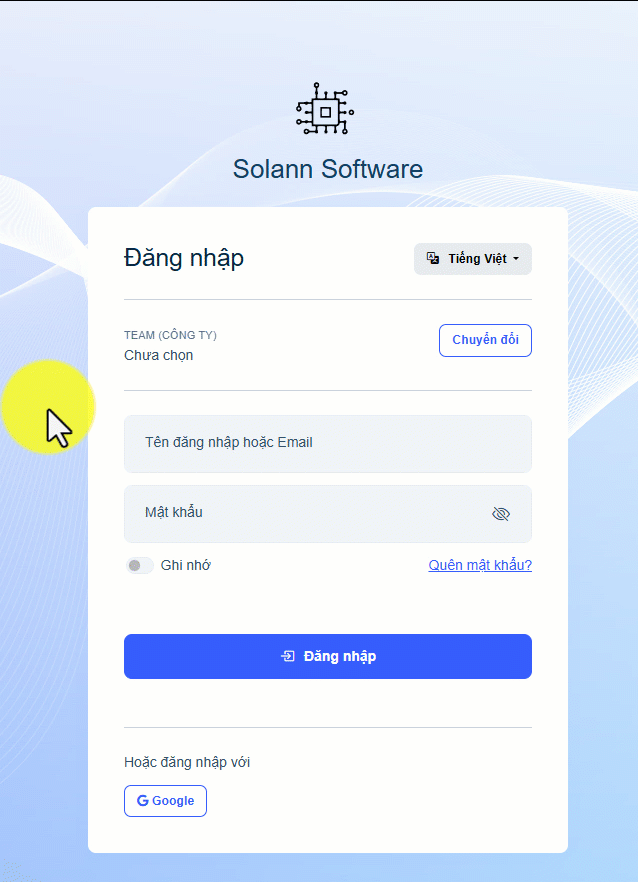 Hướng dẫn đăng nhập